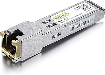 1.25G SFP-T, 1000BASE-T Copper SFP, SFP to RJ45 SFP, Compatible with HPE JD089B/JD495A/JD089A/JC009A, Ubiquiti UniFi UF-RJ45-1G, D-Link, Supermicro, Netgear, TP-Link, Broadcom and More