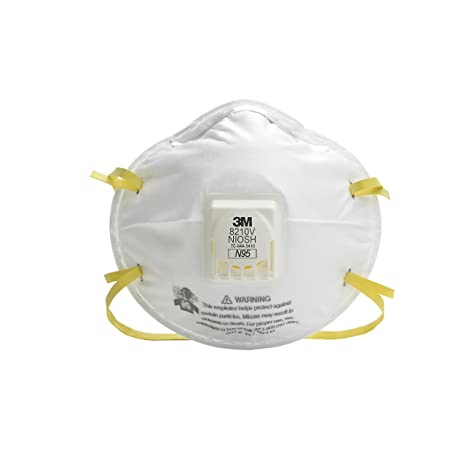 3M(TM Particulate Respirator 8210V, N95 Respiratory Protection 10/Box