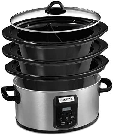 Crock-Pot® Choose-A-Crock Programmable Slow Cooker with Stackable Storage and Dishwasher Safe Stoneware and Lid