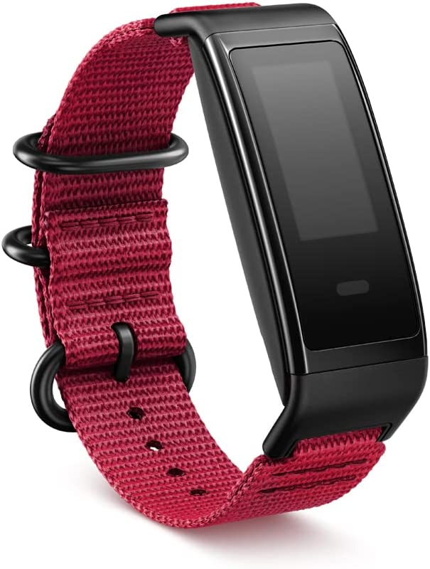 All-New, Made for Amazon Halo View accessory band - Canyon Red - Nato - Large