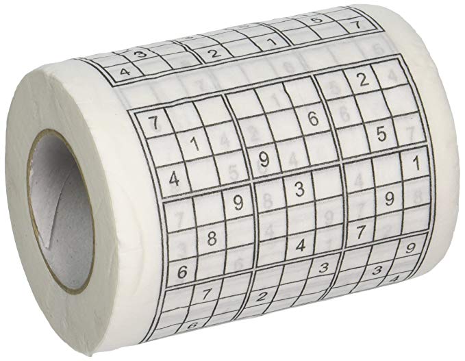 Fairly Odd Novelties Sudoku Puzzle Game Roll Novelty Toilet Paper