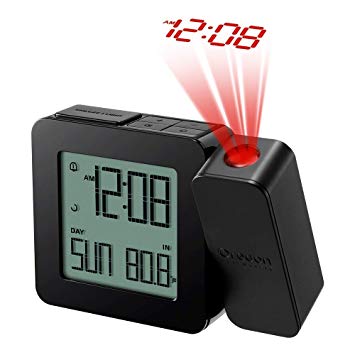 Oregon Scientific RM338PX PROJI Radio Controlled Projection Clock with Indoor Temperature (Black)