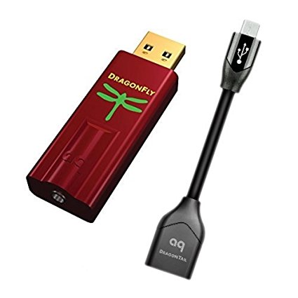 Audioquest - Dragonfly RED - USB Stick DAC and DragonTail (For Android Devices) Bundle