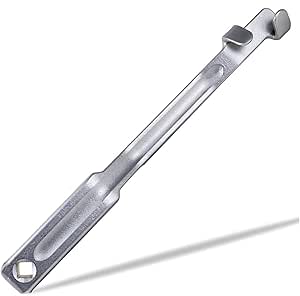 Wrench Extender Tool Bar 13.5 Inch Long Wrench Extension with 1/2 Inch Hole Fit for Open End Wrench Extender of Mechanics and Automotive Repairs (silver)