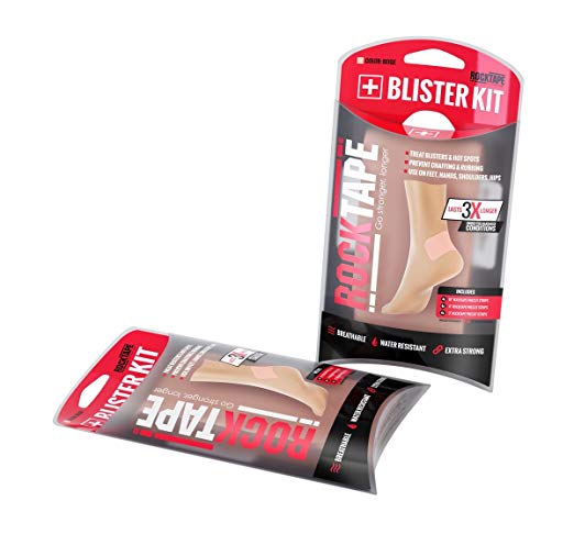 RockTape Blister Prevention Kit, Protects from Blisters, Irritation & Chafing, Includes 3", 6" & 10" Size Bandages, Water Resistant