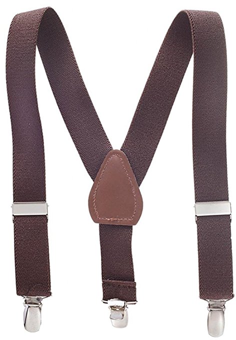 Buyless Fashion Kids And Baby Adjustable Elastic Solid Color 1 inch Suspenders