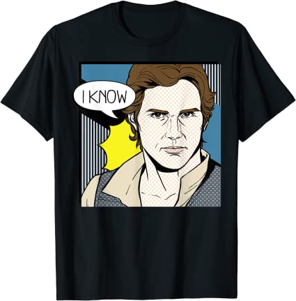 Star Wars Han Solo I Know Pop Art Couples Graphic T-Shirt T-Shirt