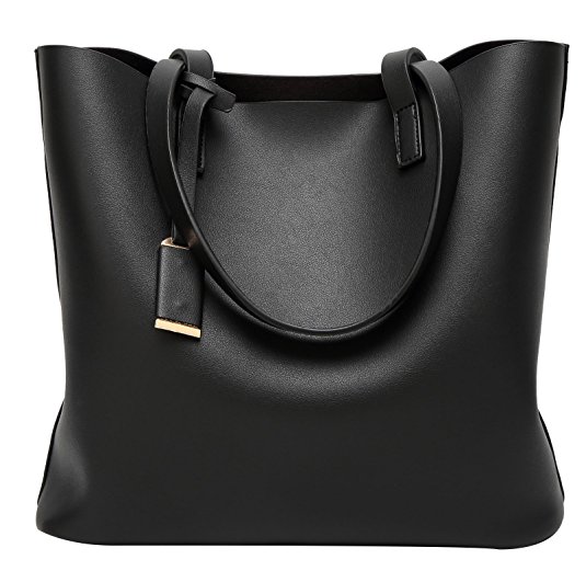 ilishop PU Leather Handbag Designer Pure Color Pures Large Capacity Shoulder Bag Classical Tote Bags