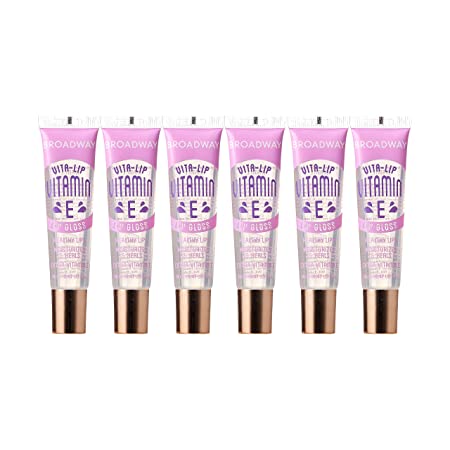 Broadway Vita-Lip Clear Lip Gloss 0.47oz/14ml (Vitamin E) 6 PACK