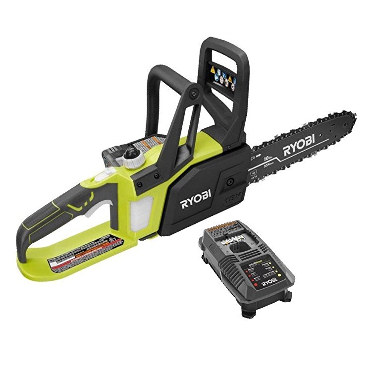 Ryobi P547 10 in. ONE  18-Volt Lithium  Cordless Chainsaw Kit