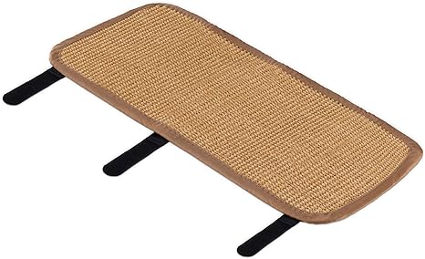 Navaris Table Leg Cat Scratcher - Sisal Scratching Mat Protector for Furniture Legs - Scratch Pad Protection with Wrap Around Straps 23 5/8" x 9 7/8"