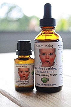 BALM! Baby *Teething Rescue Kit* All Natural Teething Tincture & Rub (Sweet Glycerin) | Made in USA!