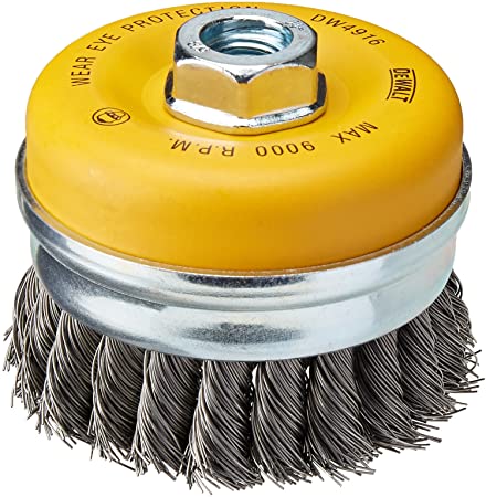 DEWALT Wire Cup Brush, Knotted, 4-Inch (DW4916)