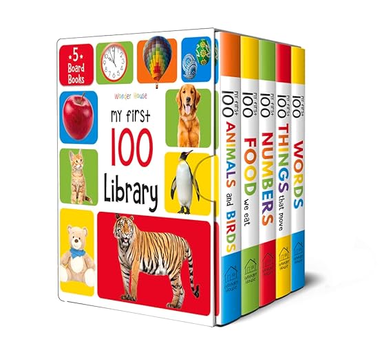 My First 100 Library: Boxset of 5 Early Learning Board Books