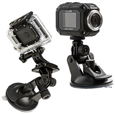 Compact Suction Mount for GoPro and All Other Cameras by XShot XSCT