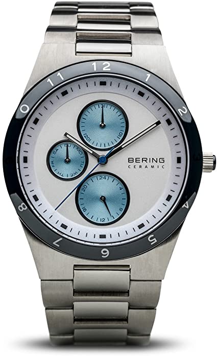 BERING Time | Men's Slim Watch 32339-707 | 39MM Case | Ceramic Collection | Stainless Steel Strap | Scratch-Resistant Sapphire Crystal | Minimalistic - Designed in Denmark
