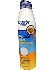 Equate Broad Spectrum SPF 50 Continuous Spray Sport Sunscreen 6oz Compare to Coppertone Sport by Equate