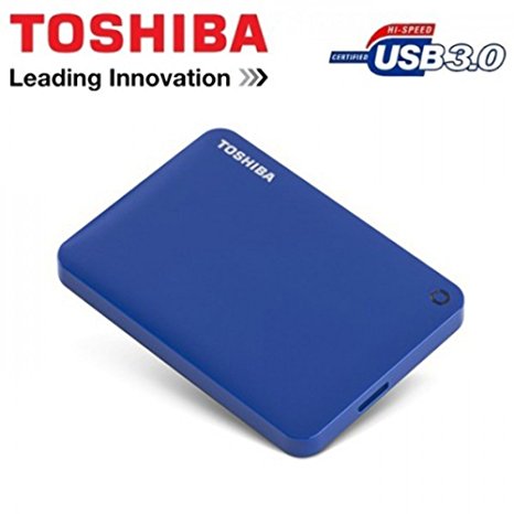 Toshiba Canvio Connect II 2TB Portable Hard Drive (Blue)