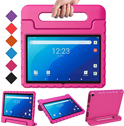 BMOUO Kids Case for Onn 10.1 Pro Tablet 2020 (Model: 100003562),Shockproof Light Weight Convertible Handle Stand Kids Case for Onn 10.1" Pro Android Tablet 2020(JUST for Onn 10.1 PRO),Rose