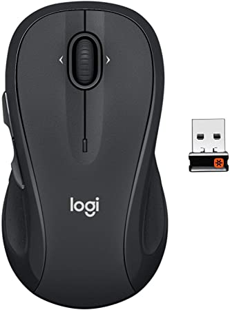 Logitech M510 Wireless Computer Mouse for PC with USB Unifying Receiver - Black