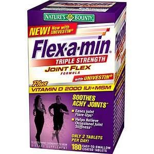 Flex-A-Min Glucosamine Chondroitin MSM, Triple Strength, Coated Tablets 180 ea