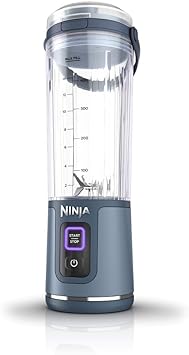 Ninja Blast Portable Blender, Cordless, 18oz. Vessel, Personal Blender for Shakes & Smoothies, BPA Free, Leakproof Lid & Sip Spout, USB-C Rechargeable, Dishwasher Safe Parts, Denim Blue, BC51NVC