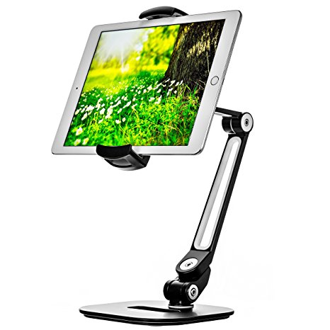 Ipad Stand - Adjustable Tablet Holder for 6 to 13 inch Tablets and Phones for the Table, Desk, Kitchen, Office - by Bontend