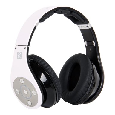 Bluedio R Plus Wireless Bluetooth Headphones with Micro SD Card Slot (White)