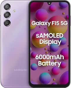 Samsung Galaxy F15 5G (Groovy Violet, 4GB RAM, 128 GB Storage)