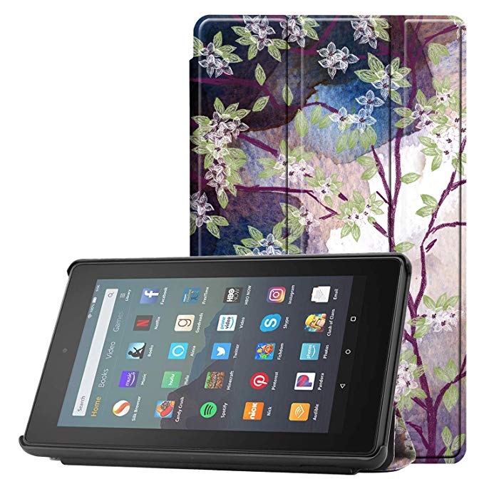 Famavala Shell Case Cover Compatible with All-New Fire 7 Tablet [9th Generation, 2019 Release] (LoveTree)