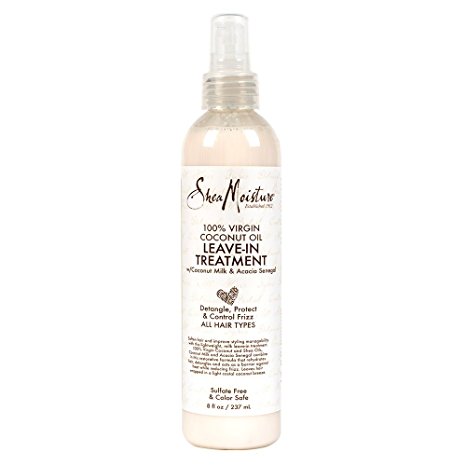 SheaMoisture 100% Virgin Coconut Oil Leave-in Treatment, 8 Ounce