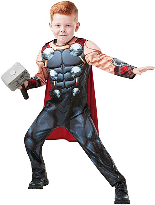 Rubie's 640836M Marvel Avengers Thor Deluxe Child Costume, Boys, Medium