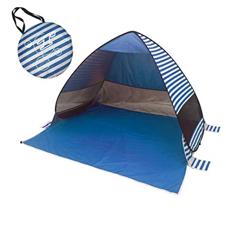 Lightahead Automatic Pop Up UV Resistant (UV50 ) Sun Shade Portable Camping Tent Picnicing Fishing Hiking Canopy Easy Setup Outdoor Cabana Tents with Carry Bag