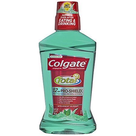 Colgate Total Pro-Shield Mouthwash, Spearmint - 500 mL (pack of 6)