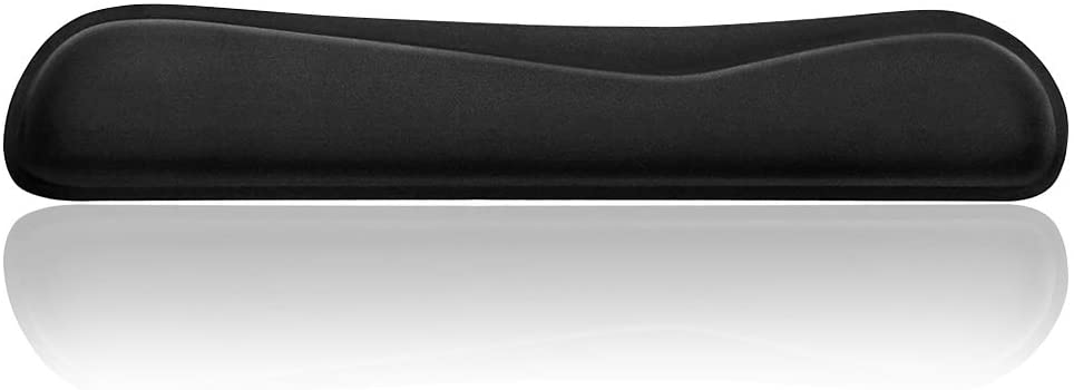 Upgraded Keyboard Wrist Rest Pad - Comfortable Lightweight Memory Foam Wrist Rest Pad for Wrist Hand Rest Perfect for Gaming, Office (Black-A)