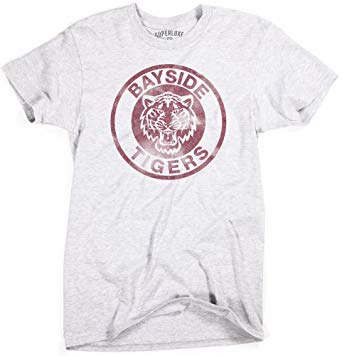 Superluxe Clothing Mens Bayside Tigers Vintage Style Zack Morris Slater T-Shirt