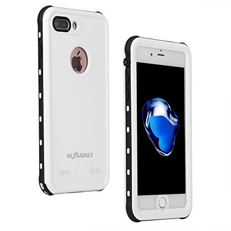 Nexgadget iPhone 7 Waterproof Case, CONQUEROR Series Drop-proof Dirtproof Snow-proof Protective Case Underwater IP68 Waterproof Case for iPhone 7 cover 4.7 Inch (white)