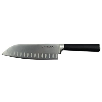 Ginsu Gourmet Chikara Series Forged 420J Japanese Stainless Steel 7-Inch Santoku Knife, 07101DS