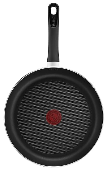 Tefal Delicia Titanium Coating 24 CM Fry Pan, Non-Stick Coating, Smart Thermo Signal Temperature Indicator Technology (Black)