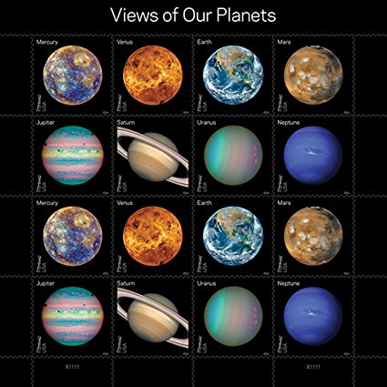Views of Our Planets USPS Forever Postage Stamps Sheet of 16 Self-Adhesive 1 Sheet of 16 Stamps