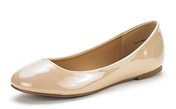 DREAM PAIR SOLE-SIMPLE New Women's Classic Solid Plain Design Comfort Ballerina Walking Flats Shoes