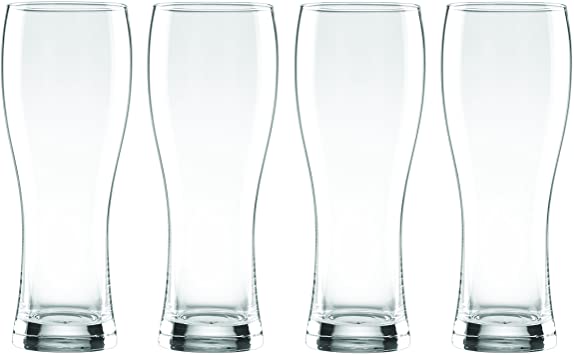 Lenox Tuscany Classics 4-Piece Wheat Beer Glass Set, 2.80 LB, Clear