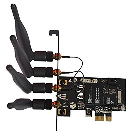 Shaluoman BCM94360CD/BCM94331CD to PCI-e 1X Adapter