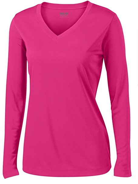 Joe's USA - Ladies Long Sleeve Moisture Wicking Athletic Shirts Sizes XS-4XL