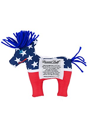 Dammit Doll - Vote Dammit Doll -DONK - Red, White & Blue - Stress Relief - Gag Gift - Democratic Party