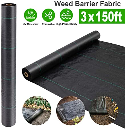 Newtion Weed Barrier Fabric, Premium Garden Landscape Fabric for Flower Bed, Yard