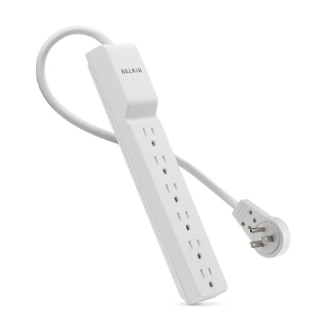 Belkin 6-Outlet Commercial Surge Protector with Rotating Plug (8 Feet)