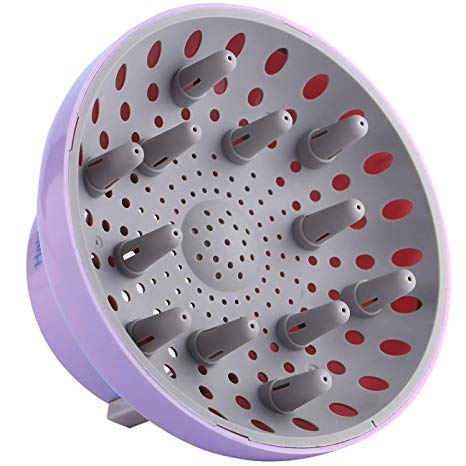 Hairizone Universal Hair Diffuser Adaptable for Blow Dryers with D-1.7-Inch to 2.6-Inch for Curly or Wavy Hair, Lavender