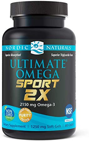 Nordic Naturals Ultimate Omega Sport 2X - Extra Omega-3s Support Heart, Brain, and Immune Health*, 60 Count