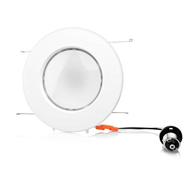 HyperSelect 14W 5/6" LED Dimmable Downlight - E26 Retrofit Fixture 75W Equivalent, 4000K (Daylight White), 980 Lumens, Recessed Can Retrofit Kit, UL-Listed